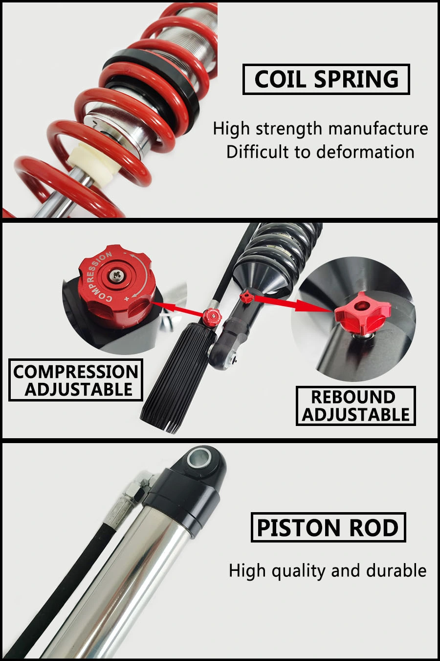 Factoyr Supplier Gdst Nitrogen Gas Adjustable Shock Absorber Suspension Lift Kit for Ford F150 2014