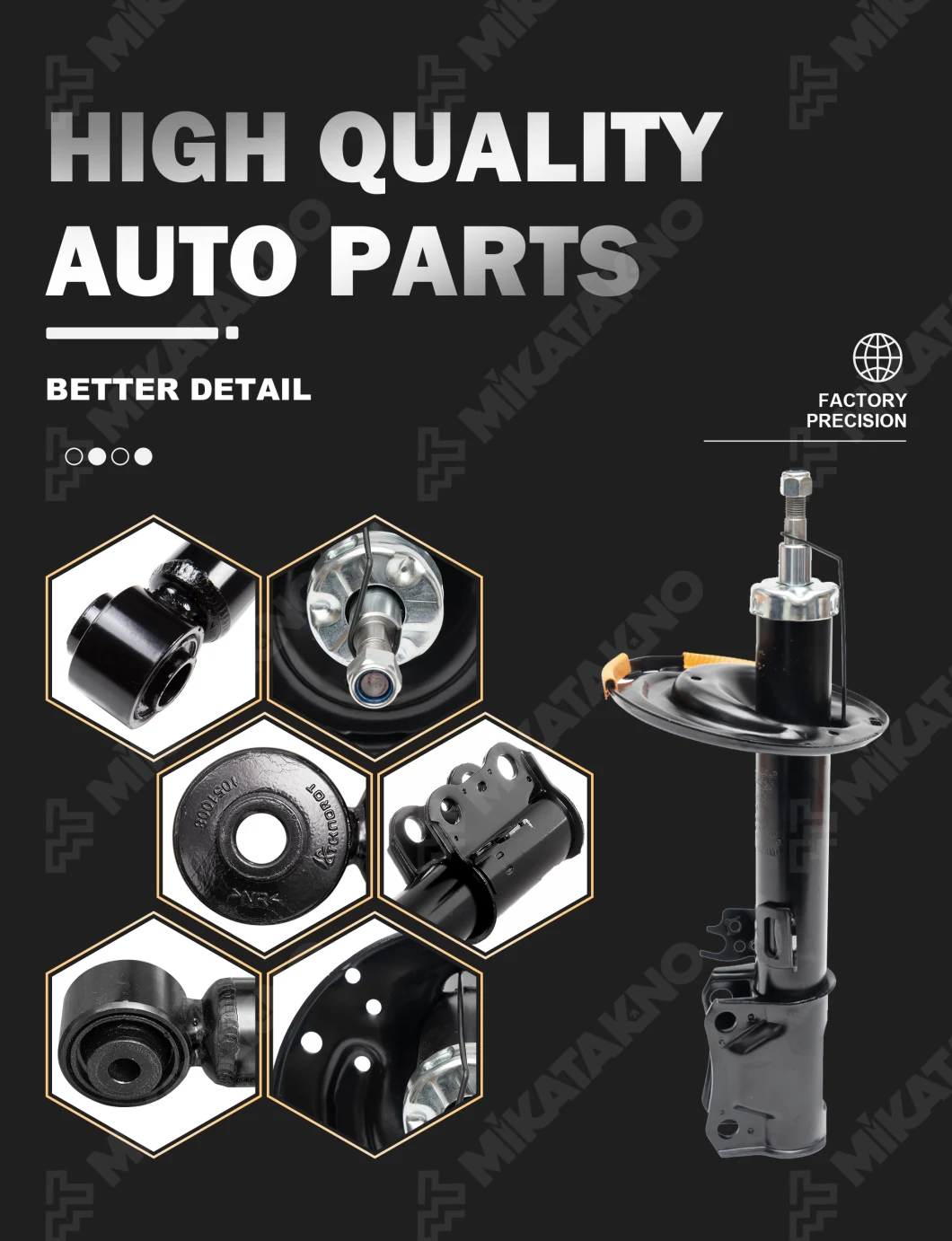Mikatakno Absorber Shocks for All Types of Cars in High Quality and Factory Prices