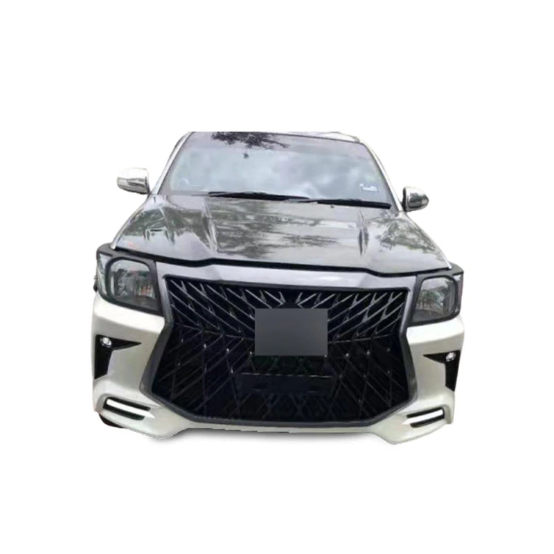 Car Accessories Front Rear Bumper Face Lift Wide Conversion Body Kit for Hilux Vigo Upgrade to Lexus 2012-2015