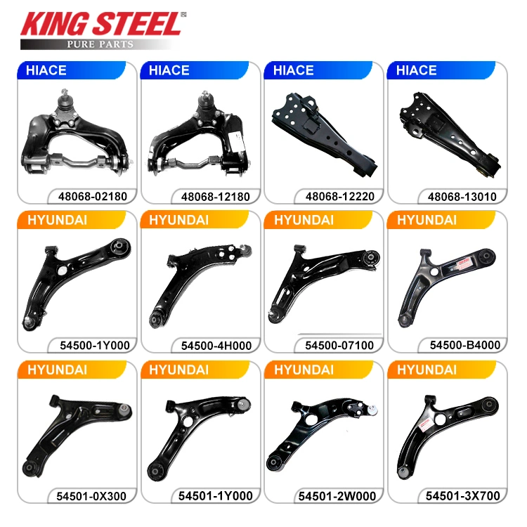 Kingsteel Auto Car Suspension Parts Rear Front Lower Upper Rigth Letf Control Arm for Toyota Hiace Hilux Mitsubishi L200 Hyundai Mazda Jimny Ford