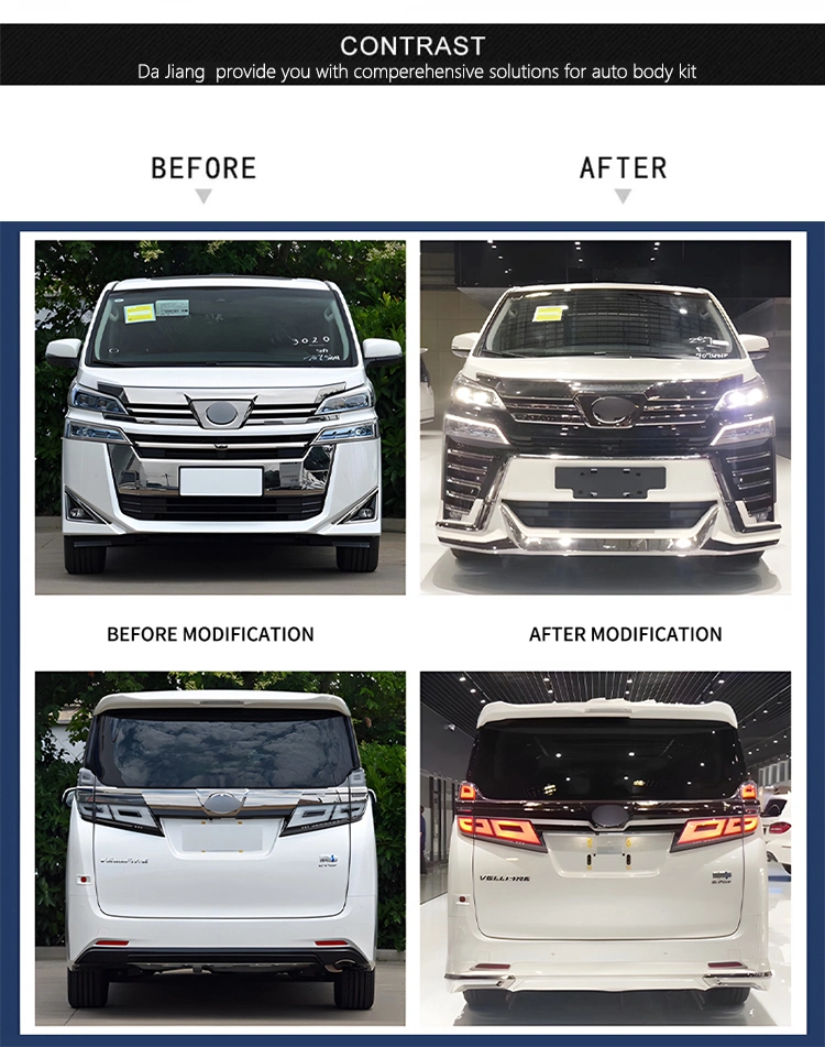 Factory Price Car Retrofiting Parts Face Lift Body Kit for Toyota Vellfire